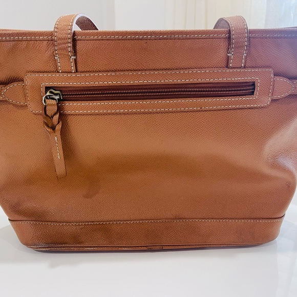 Dooney & Bourke Black Logo Lock Tote HL640 Leather Purse - Picture 2 of 9